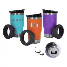 Vaso Térmico 4 En 1 Tipo Yeti Portalatas Personalizado Acero