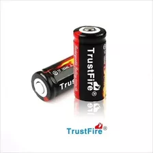 Cargador Single + 2 Baterías Trustfire 16340, Pcb, 880mah