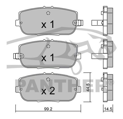 Balata Akebono Act1180 Tras Fiat 124 Spider 2017 Foto 3