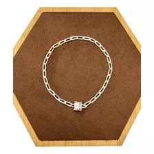 Pulseira Bracelete Laminado 4.1mm Prata 925 Garantia Eterna