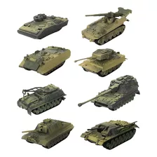 8 Piezas 4d Modelo De Tanque Moderno 1:72 Tanque Pesado