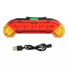 Lanterna Traseira Para Bicicleta 7 Led 400 Lumens Luz Bike