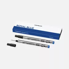 Refil Rollerball Modelo Legrand De Tinta Para Canetas Montblanc Rollerball Legrand - Kit Do 2 Unidades Tinta Colorida Azul