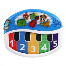 Piano Musical Infantil Educativo C/ Som E Luz Baby Einstein Cor Azul E Branco 1.5v