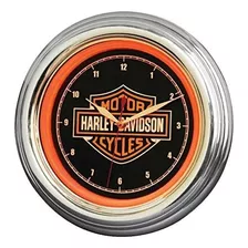 Harley-davidson Bar & Reloj De La Led, De Larga Duració