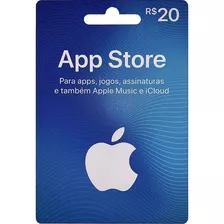 Cartão Gift Card App Store R$ 20 Reais - Itunes Brasil Apple
