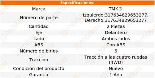 2- Mazas Delanteras F-150 5.0l 8 Cil 2014/2019 Tmk Foto 2