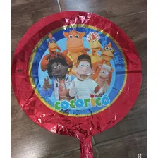 Balão Metalizado Cocoricó 10 De 9pol E 5 De 18polegadas