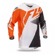 Fly Racing Kinetic Jersey Vector Naranjado/blanco/negro