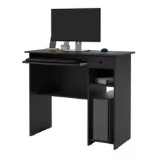 Escrivaninha Ej Móveis Mesa De Computador Viena Mdp, Mdf De 900mm X 765mm X 400mm Preto
