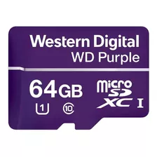 Memoria De 64 Gb Para Videovigilancia Seguridad Wd Purple 