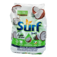Kit Sabão Em Pó Cuidado Do Coco 800 Gramas 16 Unid Surf