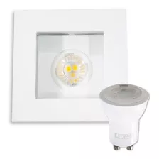 4x Spot Embutir Recuado + Led Mr11 4w Dimerizável St490