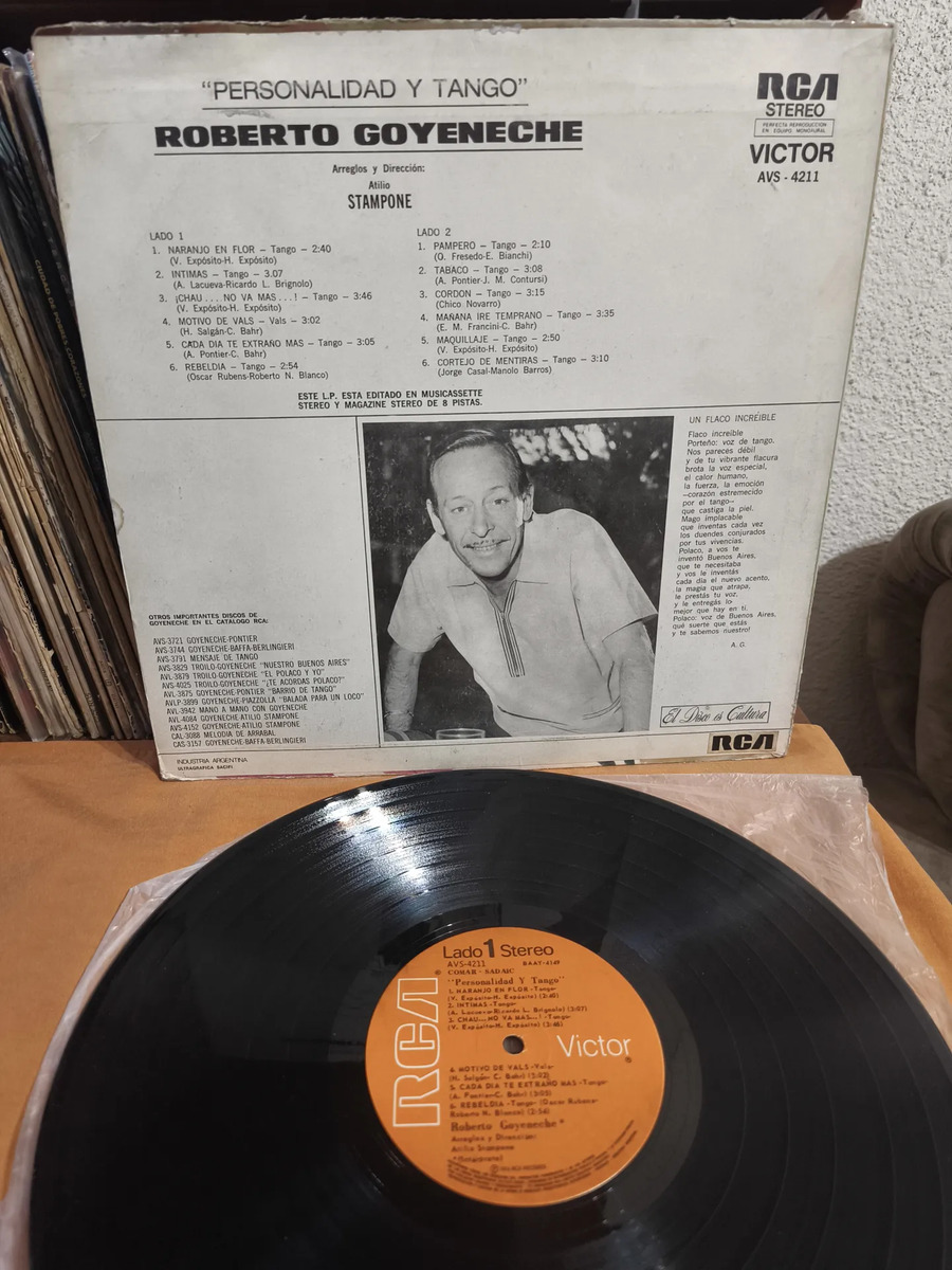 Roberto Goyeneche - Personalidad Y Tango - vinilo 1974