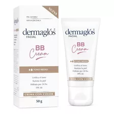 Dermaglos Bb Cream Facial Tono Medio Fps30 X50 Gr