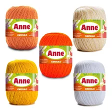 Linha Anne Fio Círculo 500m Novelo Kit Com 5 Cores A Escolha