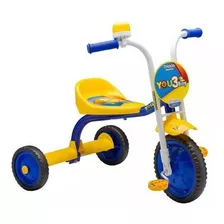 Triciclo Motoca Para Menino Boy Nathor Amarelo Azul You3