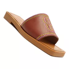 Sandalia Slide Pesponto Colorido - Schutz - Casual