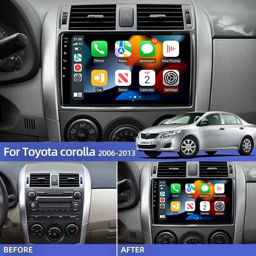 Coche Estreo Android Para Toyota Corolla 2006-2013 Carplay Foto 2