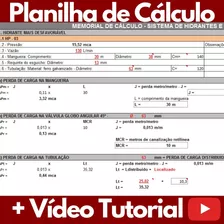 Planilha De Cálculo De Hidrantes E Mangotinhos