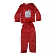 Pijama Niño Niña Conjunto Forro Polar Pantalon + Poleron