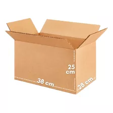 Cajas De Carton E-commerce 38x28x25 Cm Paquete 10 Cajas