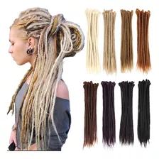 Dreadlocks Rastas Extensiones Temporal Sintético 65cm X20u