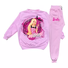 Conjunto Sudadera Barbie Para Niñas