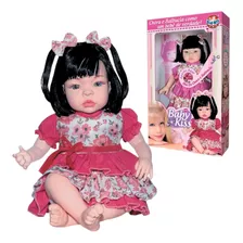 Boneca Menina Infantil Chora C/ Cabelo Realista Bebê Reborn 