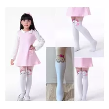 Pantys Medias Largas Niñas 2 A 5 Años Gatita Kitty Kawaii 