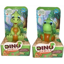 Brinquedos Kit 2 Dino Family Tiranossauro Rex E Rex Baby