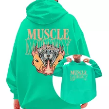 Blusão Moletom Muscle Mommy Streetwear Academia Fitness