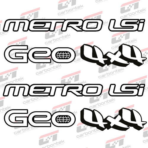 Stickers Calcomana Kit Pack Geo Metro 4x4 Lsi Vinil Relieve Foto 8