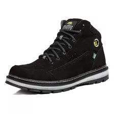 Tênis Cano Alto Masculino Coturno Casual Couro Bota Inverno