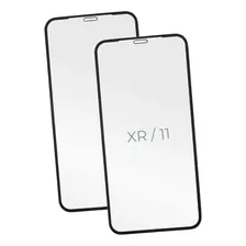 Kit Com 2 Películas Vidro 3d Compatível iPhone XR E 11