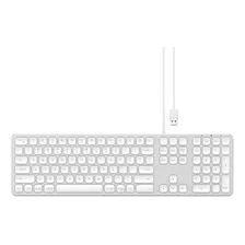 Teclado Satechi Usb Keyboard Qwerty Inglés Us Silver