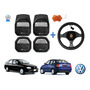 Tapetes 3d Logo Vw + Cubre Volante Polo 2014 A 2022 2023