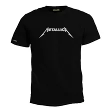 Camiseta Metallica Logo Metal Rock Banda Eco