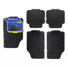 Piso Goma Para Auto Set 4 Unidades Negro Goodyear