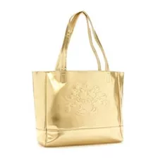 Bolsa Tote Mickey Y Minnie Mouse Gold Disney Store