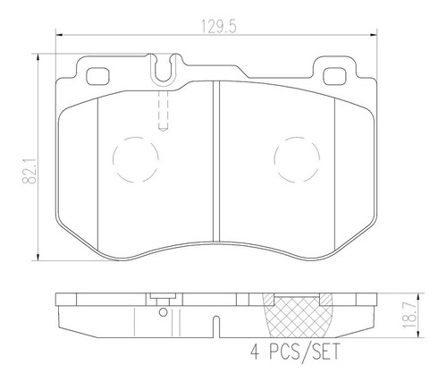 Balatas Delanteras Cermica M Benz C-class (w2 Brembo Foto 2