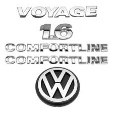 Emblemas Voyage 1.6 + Comfortline + Vw Mala - G6 - 2013 À 17