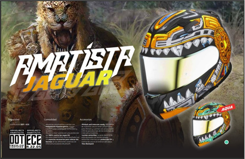 Casco Hax Abatible Amatista Jaguar Muy Bueno Foto 7