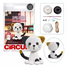 Kit Amigurumi Cães E Gatos Circulo - Receita No Verso Cor 06- Malhado