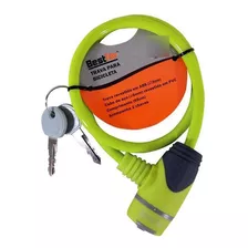 Cadeado Para Moto Bicicleta 65cm Verde Bestfer