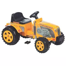 Carrinho Infantil De Passeio Trator Farmer Amarelo Pedal 