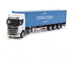 D Scania Remolque Camión Contenedor Escala 1:50 Metal