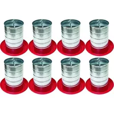 8 Comedouro Automático Tubular Para Aves Frangos Cap. 10kg