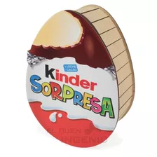 Caja Regalo Huevo Kinder Mdf Sorpresa Dulcero Día Del Niño