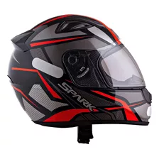 Capacete Ebf Masculino Spark Spider Preto Vermelho